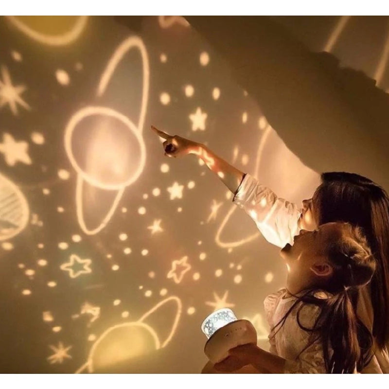 Luminaria Abajur Projetor Estrelas Galaxy Quarto Sala Crianca Decoracao Festar Estrelas Oceano Espaco Dream